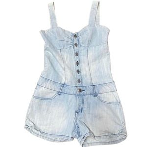 Decoded denim‎ shorts romper Size small